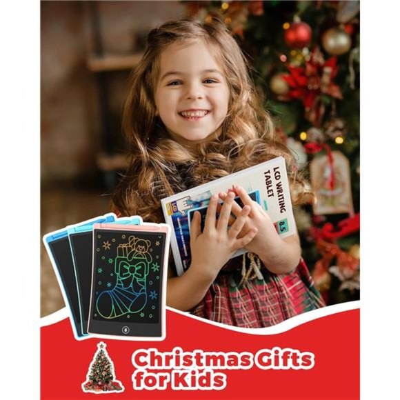 Kids Toys 3 Pack LCD Writing Tablet, Colorful Toddler Drawing Pad Doodle Board - Picture 4 of 6